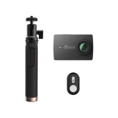 Xiaomi Yi 2 4K Aksiyon Kamerasi Bluetooth Kumanda Ve Selfi Cubugu İle