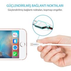 Anker PowerLine+ Lightning 0.9 Metre Örgülü MFI Lisanslı - Beyaz