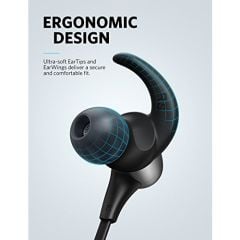 Anker SoundCore Spirit Pro Kablosuz Bluetooth Spor Kulaklık - IP68 - aptX Hi-Fi Ses - 10 Saat Şarj Süresi - Siyah - A34020F1