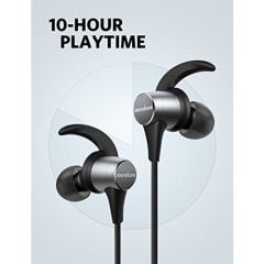 Anker SoundCore Spirit Pro Kablosuz Bluetooth Spor Kulaklık - IP68 - aptX Hi-Fi Ses - 10 Saat Şarj Süresi - Siyah - A34020F1