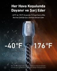 Anker Prime Usb-C to C 240W 1,8m Kablo Siyah-A88E2