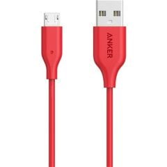Anker PowerLine Micro USB Kablo 1 mt - Kırmızı 