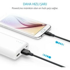 Anker PowerLine Micro USB Kablo 1 mt - Kırmızı