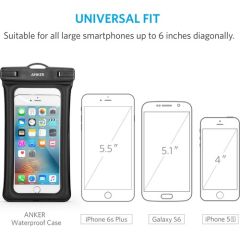 Anker Universal (Tüm Cihazlarla Uyumlu) IPX8 Sertifikalı Su Geçirmez Kılıf - A7095011