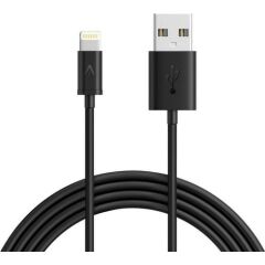 Anker Premium Lightning USB Apple iPhone Şarj/Data Kablosu - MFI Lisanslı Siyah 0.9m - A7101H12 OFP