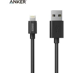 Anker Premium Lightning USB Apple iPhone Şarj/Data Kablosu - MFI Lisanslı Siyah 0.9m - A7101H12 OFP