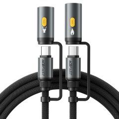 Acefast J4 Usb-C Şarj Data Kablosu (Led Işık / Çakmak)