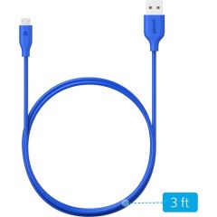 Anker PowerLine Micro USB Şarj/ Data Kablosu 0.9 Metre - Mavi -A8132031-ONP