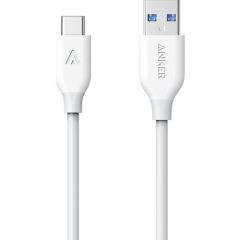 Anker Powerline USB Type C to USB 3.0 Şarj ve Data Kablosu 1.8 Metre - Beyaz - A8166021 -ONP