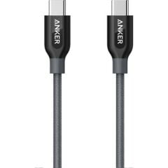 Anker Powerline+ USB Type C USB-C Şarj/Data Kablosu 0.9 Metre - Siyah - Taşıma Çantalı -A81870A1- ONP