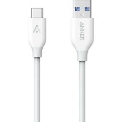 Anker Powerline USB Type C to USB 3.0 Şarj/Data Kablosu 0.9 Metre - Beyaz - A8163G21- OFP