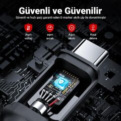 Acefast CtoC 100W Alum. Şarj Data Kablosu -C4-03