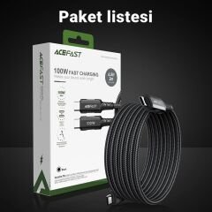 Acefast CtoC 100W Alum. Şarj Data Kablosu -C4-03