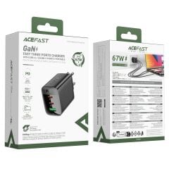 Acefast PD67W Destekli (2xUsb-C+1xUsb-A) Çıkışlı Hızlı Şarj Cihazı - A108