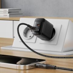 Acefast PD45W (1xUsb-C+1xUsb-A) Çıkışlı Hızlı Şarj Cihazı - A106