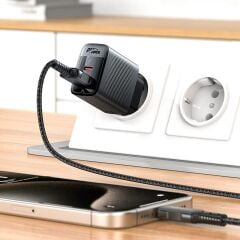 Acefast PD30W Güç Destekli GAN (1xUsb-C + 1xUsb-A) Çıkışlı Hızlı Duvar Şarj Cihazı - A98