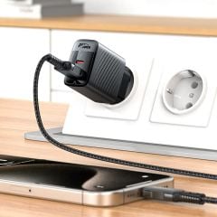 Acefast PD30W Güç Destekli GAN (1xUsb-C + 1xUsb-A) Çıkışlı Hızlı Duvar Şarj Cihazı - A98