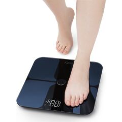 Anker Eufy BodySense Akıllı Bluetooth Tartı ,Baskül - Vücut Yağ Ölçer - Büyük Led Ekran - Siyah - T9140011