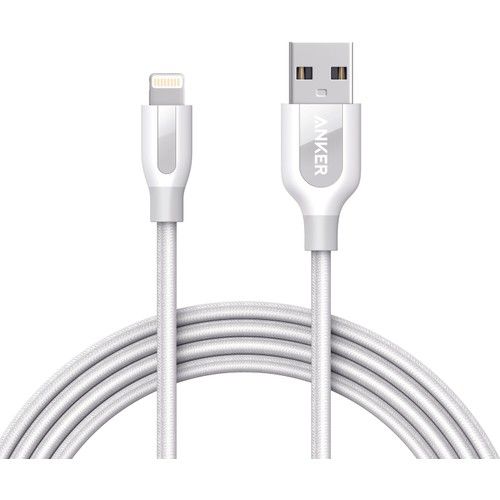 Anker PowerLine+ Lightning Kablo 1.8 Metre iPhone Şarj/Data Kablosu MFI Lisanslı -Beyaz -A8122G21 - OFP