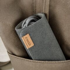 Anker Powerline+ Micro USB Örgülü Şarj/Data Kablosu 0,9 Metre - Gri - Taşıma Çantalı - A8142HA1