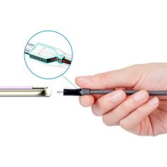 Anker Powerline+ Micro USB Örgülü Şarj/Data Kablosu 0,9 Metre - Gri - Taşıma Çantalı - A8142HA1