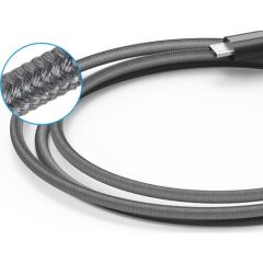 Anker Powerline+ Micro USB Örgülü Şarj/Data Kablosu 0,9 Metre - Gri - Taşıma Çantalı - A8142HA1
