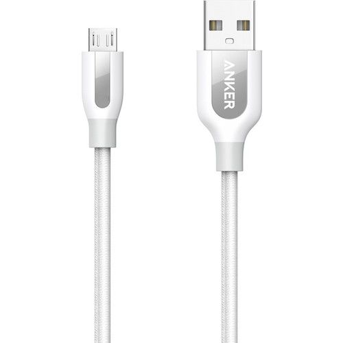 Anker PowerLine+ Micro USB Örgülü Şarj/ Data Kablosu 0.9 Metre - Beyaz -A8142H21 - OFP