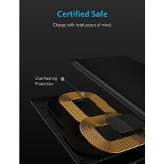 Anker Powerport 5W Stand Kablosuz Şarj Cihazı (QI Sertifikalı Tüm Cihazlar ile Uyumlu) - Siyah - A2523H11 - OFP