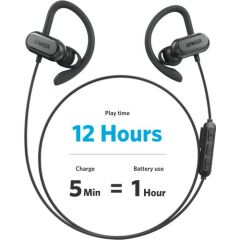 Anker Soundcore Spirit X Bluetooth 5.0 Spor Kulaklık - IPX7 Suya Dayanıklılık - 12 Saate Varan Şarj - Siyah - A3451