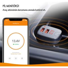 Anker Roav Smartcharge F2 Akıllı Araç Bulucu Bluetooth Hızlı Araç Şarjı  - R5111012 - OFP