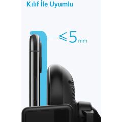Anker PowerWawe 7.5 Qi Kablosuz Şarj Destekli Araç Telefon Tutucu