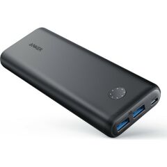 Anker PowerCore II 20000 mAh Taşınabilir Şarj Aleti Powerbank - Çift USB Çıkışlı - PowerIQ 2.0 (18W 'a Kadar Çıkış Gücü ) - Siyah - A1260H11 - OFP