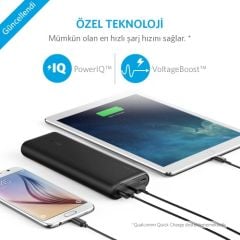 Anker PowerCore 15600 mAh Taşınabilir Şarj Aleti Powerbank - 4.8A Çıkış Gücü - PowerIQ - Siyah - A1252H11 - OFP