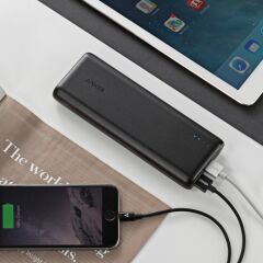 Anker PowerCore 15600 mAh Taşınabilir Şarj Aleti Powerbank - 4.8A Çıkış Gücü - PowerIQ - Siyah - A1252H11 - OFP