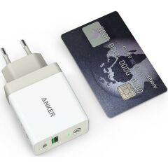 Anker PowerPort+ 1 18W QuickCharge 3.0 Hızlı Şarj Cihazı BEYAZ