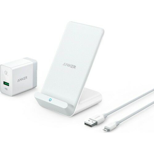 Anker PowerWave 7.5 Kablosuz Hızlı Şarj Cihazı Stand + Adaptör