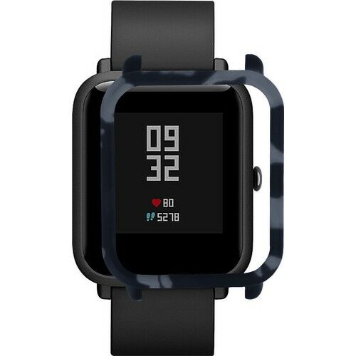 Fonemax Amazfit Bip Çerçeve Koruyucu Mavi Kamuflaj