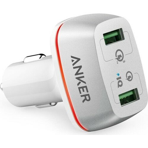 Anker PowerDrive+ 2 42W QC 3.0 Hızlı Araç Şarj Cihazı Beyaz