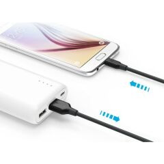 Anker PowerLine MicroUSB Şarj/ Data Kablosu 1.8 Metre Gri