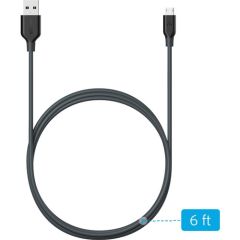 Anker PowerLine Micro USB Şarj/Data Kablosu 0.9 Metre Gri