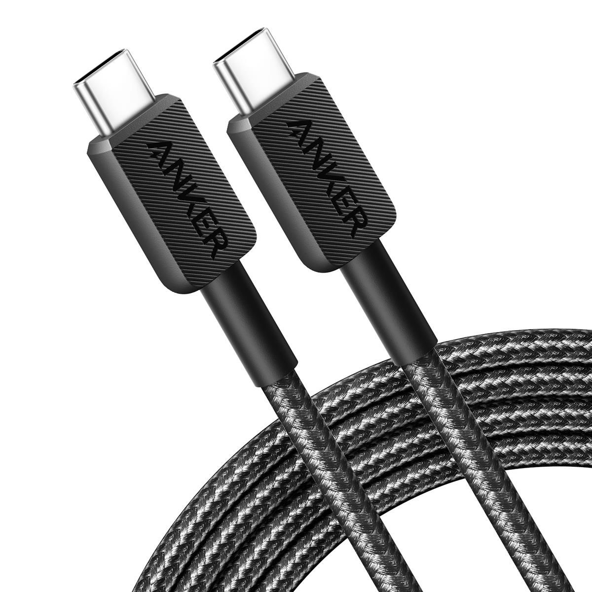 Anker 322 USB-C to C 1,8m 60w Kablo Siyah - A81F6