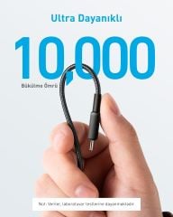 Anker 322 USB-C to C 1,8m 60w Kablo Siyah - A81F6