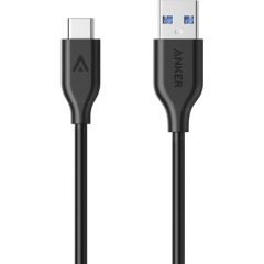 Anker PowerLine USB-C / Type-C Şarj/Data Kablosu 0.9 Metre Siyah - A8163H11-OFP