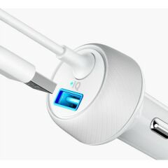 Anker PowerDrive 2 Elite 24W 2-Port Araç Şarjı - Beyaz