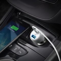 Anker PowerDrive 2 Elite 24W 2-Port Araç Şarjı - Beyaz