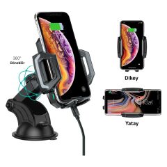 Choetech Kablosuz 15W Hızlı Şarj Araç Tutucu T521-F