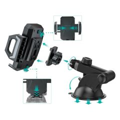 Choetech Kablosuz 15W Hızlı Şarj Araç Tutucu T521-F