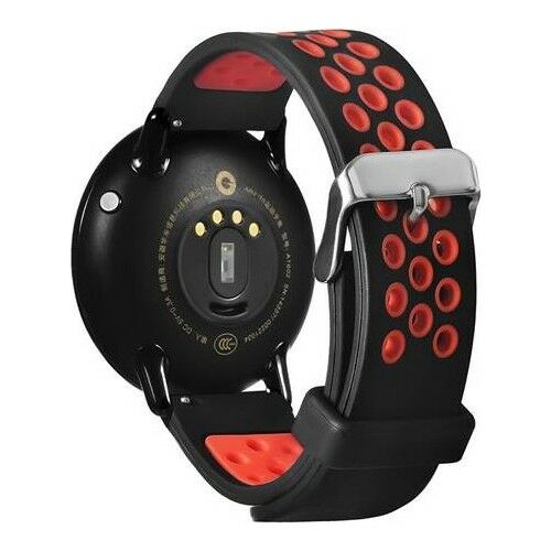 Fonemax Xiaomi Amazfit Pace / Samsung Gear S3 Delikli Silikon Kordon Kırmızı