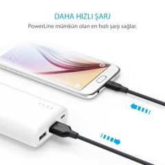 ANKER PowerLine Micro USB Şarj/ Data Kablosu 1.8 Metre - Beyaz