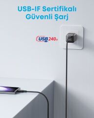 Anker USB-C to C 1,8m 240w Kablo Siyah - A81C6